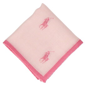 POLO RALPH LAUREN レディース プリントハンカチ インターモードカワベ ファッション雑貨 ハンカチ・ハンドタオル ネイビー ホワイト ピンク