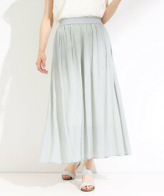 SHOO・LA・RUE 【S-LL/ひんやり】涼を感じるシアー感 軽やかスカーチョ シューラルー パンツ その他のパンツ グレー グリーン イエロー【送料無料】