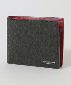 BLACK LABEL CRESTBRIDGE バイカラークレストブリッジチェック2つ折りウォレット ブルーレーベル / ブラックレーベル・クレストブリッジ 財布・ポーチ・ケース コインケース・小銭入れ・札入れ ブラック ネイビー【送料無料】