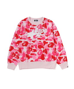 A BATHING APE ABC CAMO RHINESTONE BAPE STA CREWNECK SWEATSHIRT A xCVO GCv gbvX XEFbgEg[i[ sNyz