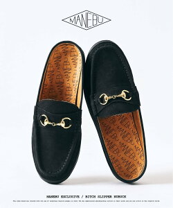 417 EDIFICE MANEBU / �}�l�u 417�ʒ� BITCH SLIPPER NUBUCK �t�H�[�����Z�u�� �G�f�B�t�B�X �V���[�Y�E�C �X�j�[�J�[ �u���b�N �x�[�W���y���������z