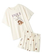 gelato pique 【ONLINE限定】【接触冷感】ファッションCATS&DOGS ワンポイントTシャツ&ショートパンツセ…