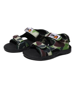 A BATHING APE ABC CAMO BABY MILO SANDALS �A �x�C�V���O �G�C�v �V���[�Y�E�C �T���_�� �u���[ �O���[�� �s���N�y���������z