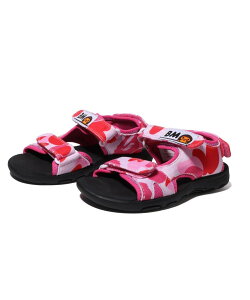 A BATHING APE ABC CAMO BABY MILO SANDALS �A �x�C�V���O �G�C�v �V���[�Y�E�C �T���_�� �u���[ �O���[�� �s���N�y���������z