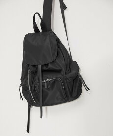 ADAM ET ROPE' FEMME 【WEB限定】・【再入荷】フラップポケットリュックサック アダムエロペ バッグ リュック・バックパック ブラック【送料無料】