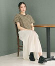 コットン パイルボーダー ショートスリーブ Tシャツ