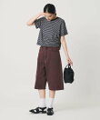 コットン パイルボーダー ショートスリーブ Tシャツ