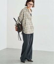 メタルボタンオンブレーチェックシャツ