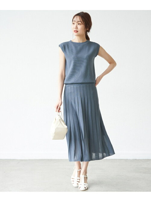 Rope Picnic フレンチスリーブニットプリーツワンピース Rakuten Fashion 楽天ファッション 旧楽天ブランドアベニュー Cw7198