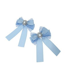 NOEMIE 推しカラーツインテールリボンクリップ ノエミー アクセサリー・腕時計 その他のアクセサリー・腕時計 ブラック レッド ホワイト グリーン パープル ネイビー ブルー