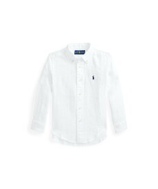 POLO RALPH LAUREN (ボーイズ 2才~4才)リネン シャツ ラルフローレン トップス シャツ・ブラウス ホワイト【送料無料】