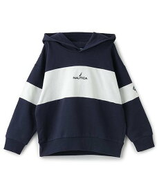【SALE／54%OFF】and D.petitmain NAUTICA裏毛フードパーカー ナルミヤオンライン トップス パーカー・フーディー ネイビー グリーン
