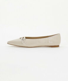 【SALE／40%OFF】ODETTE E ODILE ダブルベルトポインテッド フラット10↑ オデット エ オディール シューズ・靴 パンプス ブラック ベージュ【送料無料】