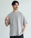 【セットアップ対応】 防シワ・抗ピリング・接触冷感・ウォッシャブル機能性ハイポンチ半袖Tシャツ