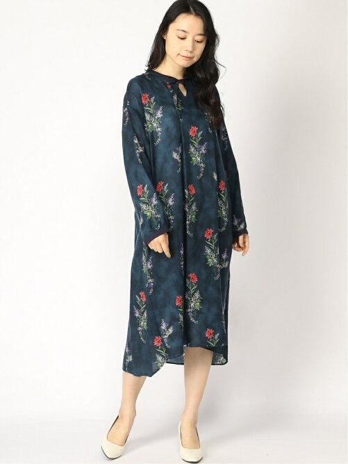 Hakka ウールガーゼ スロウフラワープリントワンピース Rakuten Fashion 楽天ファッション 旧楽天ブランドアベニュー Bx0199