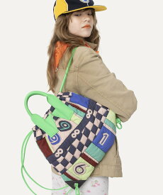【SALE／20%OFF】HEY! Mrs ROSE HEY! Mrs ROSE(ヘイ!ミセスローズ)プリントキルトバッグ キャセリーニ バッグ リュック・バックパック ホワイト グリーン【送料無料】