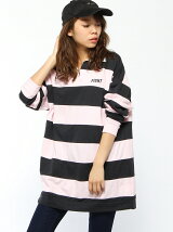 【JUNIOR SWEET】(L)ワンポイントラガースウェットワンピ