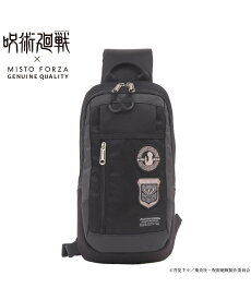 Misto Forza 【Misto Forza】呪術廻戦コラボ ワッペンモデル One Shoulder ロワード バッグ ショルダーバッグ ブラック【送料無料】