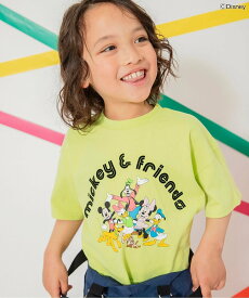 【SALE／50%OFF】BREEZE 【リンク】ディズニーキャラクター/Tシャツ エフオーオンラインストア トップス カットソー・Tシャツ オレンジ イエロー