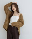 【WEB限定 】片畦ビッグシルエットVネックニットアウター