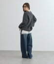 【WEB限定 】片畦ビッグシルエットVネックニットアウター