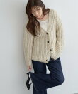 【WEB限定 】片畦ビッグシルエットVネックニットアウター