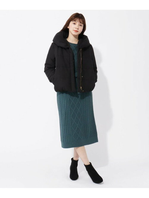 Grove S Ll 中綿フードブルゾン ニットワンピース2点セット Rakuten Fashion 楽天ファッション 旧楽天ブランドアベニュー Bt20