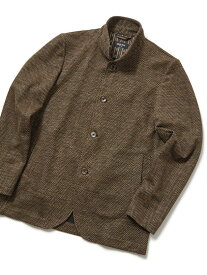 【SALE／50%OFF】MEN'S BIGI ラッセルヘリンボーンスタンドカラーブルゾン メンズ ビギ ジャケット・アウター その他のジャケット・アウター ブラウン グレー【送料無料】