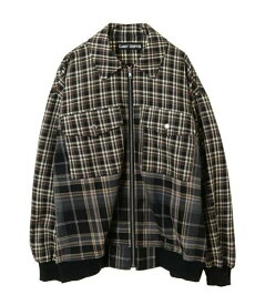 【SALE／60%OFF】Candy Stripper (W)CND COMBINED CHECK BLOUSON キャンディストリッパー ジャケット・アウター ブルゾン・ジャンパー ブラック パープル【送料無料】