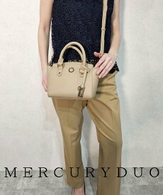 【SALE／10%OFF】MERCURYDUO 【MERCURYDUO/マーキュリーデュオ】メタルアイレット ミニハンドバッグ スタイルコード バッグ トートバッグ ブラック ホワイト ピンク ベージュ ブラウン【送料無料】