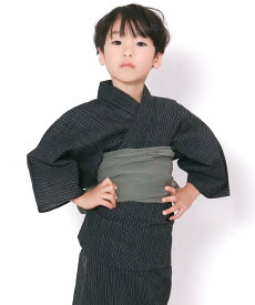 【SALE／5%OFF】KYOETSU ボーイズしじら浴衣2点セット キョウエツ 着物・浴衣・和装小物 浴衣 ネイビー ベージュ
