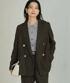 UNITED ARROWS green label relaxing [size SHORTあり]スラブ ダブル ジャケット ユナイテッドアローズ グリーンレーベルリラクシング ジャケット・アウター テーラードジャケット・ブレザー ホワイト ネイビー ブラウン【送料無料】