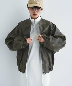 CODE A �yRe�zgrain zip over blouson �R�[�h�G�[ �W���P�b�g�E�A�E�^�[ �u���]���E�W�����p�[ �u���E���y���������z