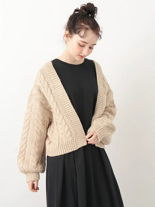 Earth Music Ecology ケーブルショートカーディガン Rakuten Fashion 楽天ファッション 旧楽天ブランドアベニュー V450