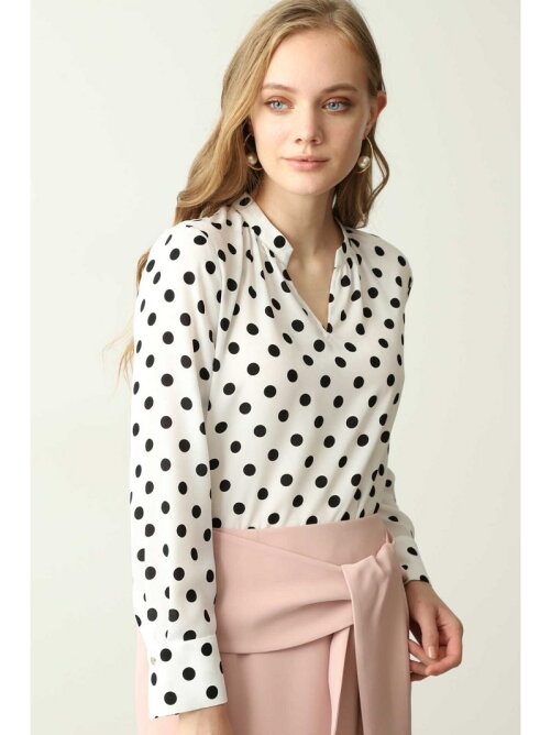 Pinky Dianne ドットチビスタンドブラウス Rakuten Fashion 楽天ファッション 旧楽天ブランドアベニュー Bf91