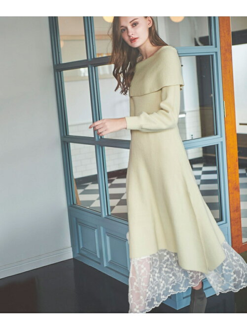 Noela レーススカートセットニットワンピ Rakuten Fashion 楽天ファッション 旧楽天ブランドアベニュー Br41