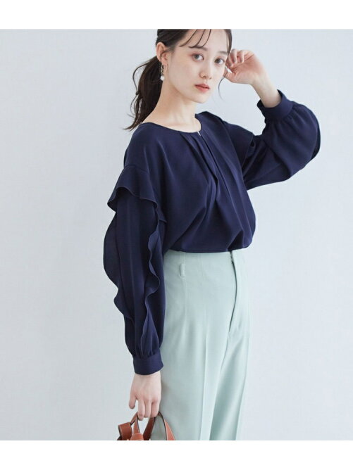 Vis 前後2way 袖フリルブラウス Rakuten Fashion 楽天ファッション 旧楽天ブランドアベニュー Cf61