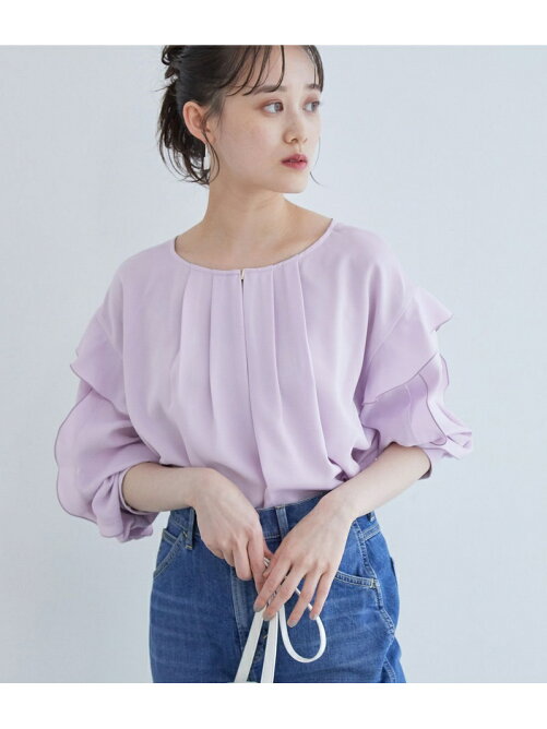 Vis 前後2way 袖フリルブラウス Rakuten Fashion 楽天ファッション 旧楽天ブランドアベニュー Cf61