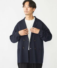 【SALE／50%OFF】SHIPS MEN SHIPS: ダブル ニット ジャケット シップス ジャケット・アウター ナイロンジャケット グレー ネイビー グリーン【送料無料】