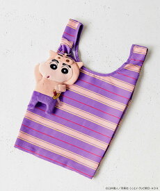 LOWRYS FARM 【クレヨンしんちゃん】ポーチ付きエコBAG ローリーズファーム バッグ エコバッグ・サブバッグ ホワイト