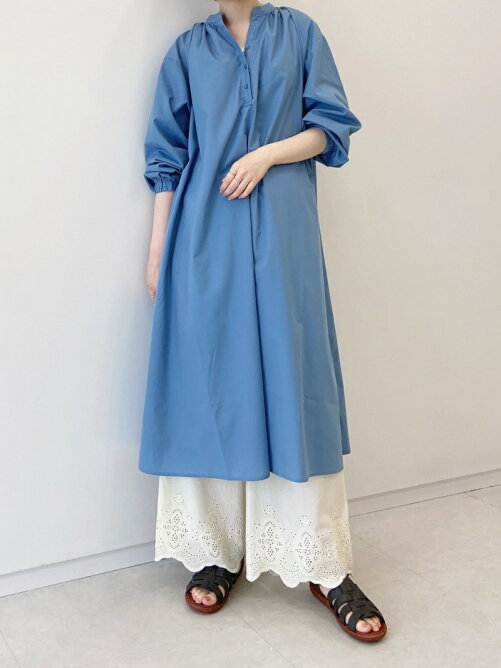Samansa Mos2 Samansa Mos2 Blue ボイルギャザーワンピース Rakuten Fashion 楽天ファッション 旧楽天ブランドアベニュー Dh12
