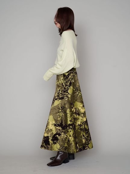 FRAY I.D｜フロッキーピグメントスカート | Rakuten Fashion(楽天 