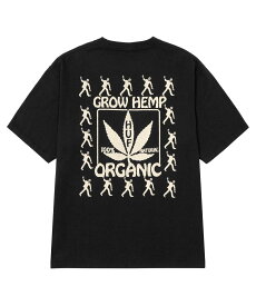 HUF ORGANIC GROW HEMP S/S TEE HUF ハフ Tシャツ ハフ トップス カットソー・Tシャツ ブラック ベージュ【送料無料】