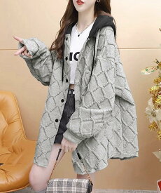 【SALE／30%OFF】miniministore キルティングパーカー レディース 韓国風 ミニミニストア トップス スウェット・トレーナー ベージュ グレー【送料無料】