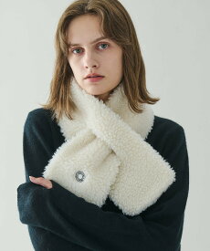 Bshop ORCIVAL ｜ ボアフリース マフラー ビショップ ファッション雑貨 マフラー・ストール・ネックウォーマー グレー ベージュ ホワイト【送料無料】