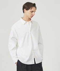 ABAHOUSE LASTWORD ストレッチコットン レギュラーカラー リラックスシャツ / オーバーサイズ【予約 アバハウス トップス シャツ・ブラウス ホワイト ブルー グレー ブラック【送料無料】