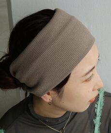 【SALE／10%OFF】colleca la フラットワイドリブターバン コレカラ ヘアアクセサリー カチューシャ・ヘアバンド ブラック グレー