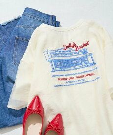 【SALE／15%OFF】FREAK'S STORE オーガンジー × カットソー バック刺繍 半袖 Tシャツ【限定展開】 25SS フリークスストア トップス カットソー・Tシャツ ベージュ ブルー ブラック【送料無料】