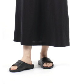 OOFOS ウーフォス OOahh ウーアー ブルーコムブルー シューズ・靴 サンダル ブラック【送料無料】