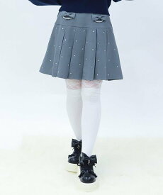 axes femme POETIQUE ストーン付きプリーツスカパン アクシーズファム パンツ その他のパンツ グレー【送料無料】